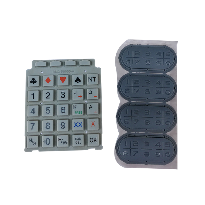 The silicone keypad